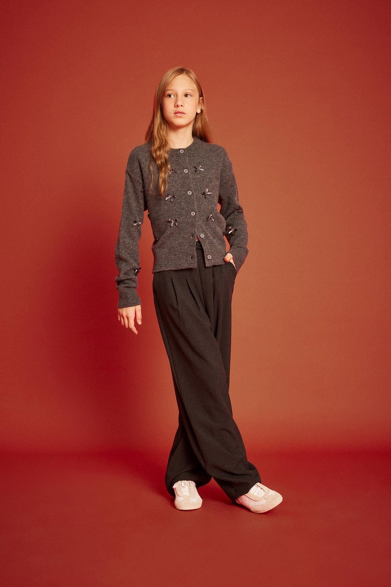 DeFacto Grey Girl Baggy Fit Trousers Casual - Image 2